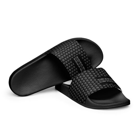 Humble Sportswear™ Men’s Pure Black slip-on slides sandals
