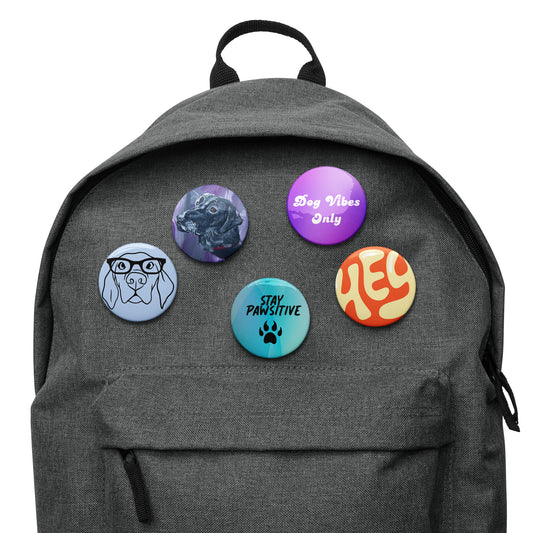 Mireille Fine Art, Pinback buttons, dog pins, custom Pinback buttons, Pinback buttons for backpacks, Pinback buttons for clothing