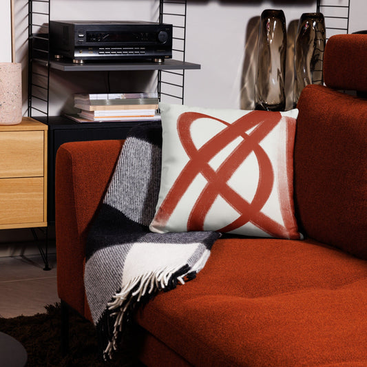 Abstract Lines Throw Pillow - Mirfia