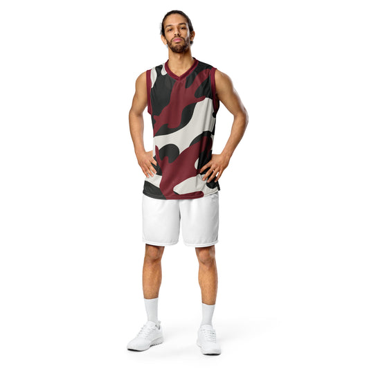 Humble Sportswear, men's camo mesh moisture wicking gym workout basketball jersey