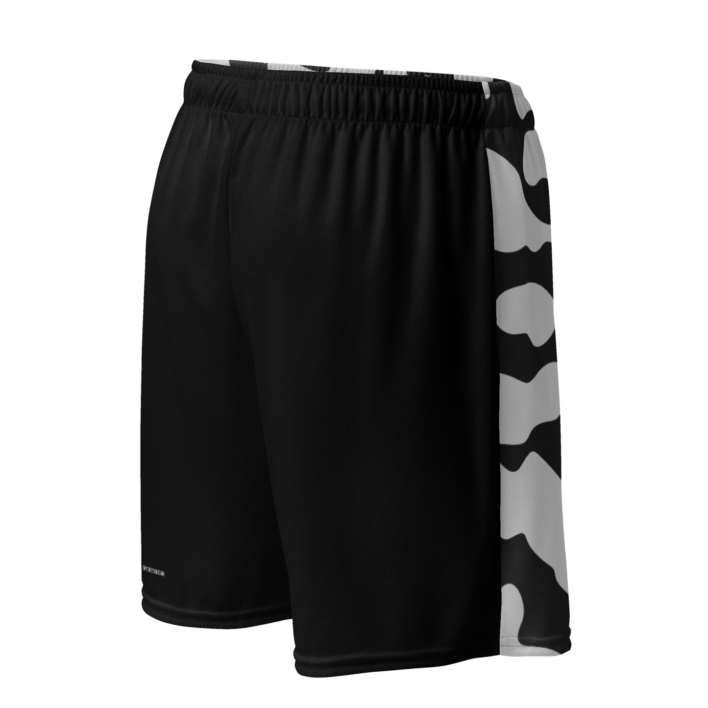 Humble Sportswear, men's moisture-wicking camo grey sports basketball gym shorts