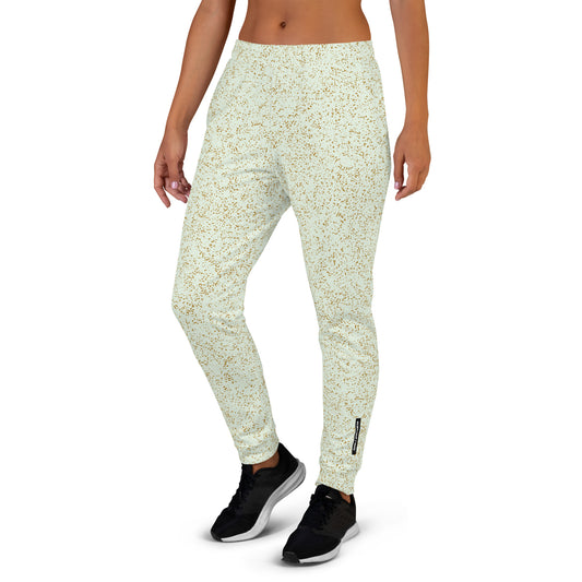 Humble Sportswear women's slim fit joggers all over print motley green