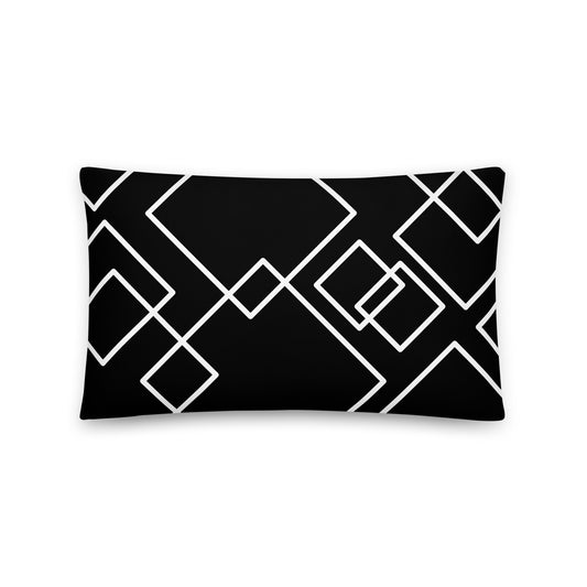 geometric design pillow for living room