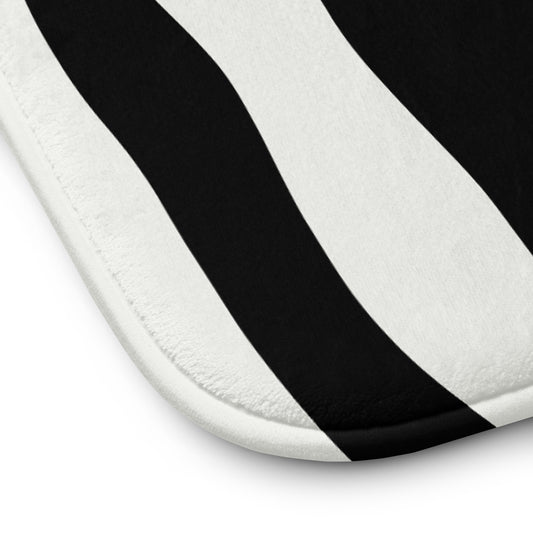 Close-up of abstract modern bath rug