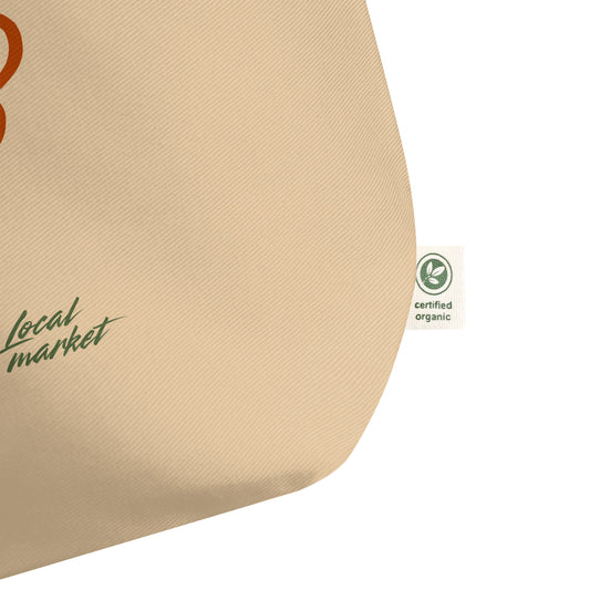 Large Organic Cotton Market Tote Bag - Mirfia