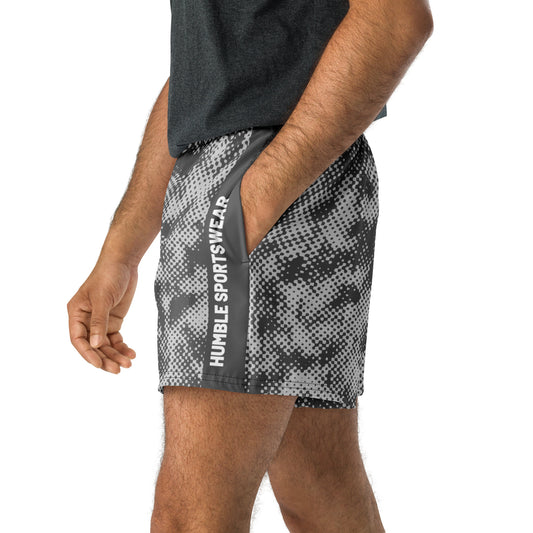 quick-dry camo grey gym shorts