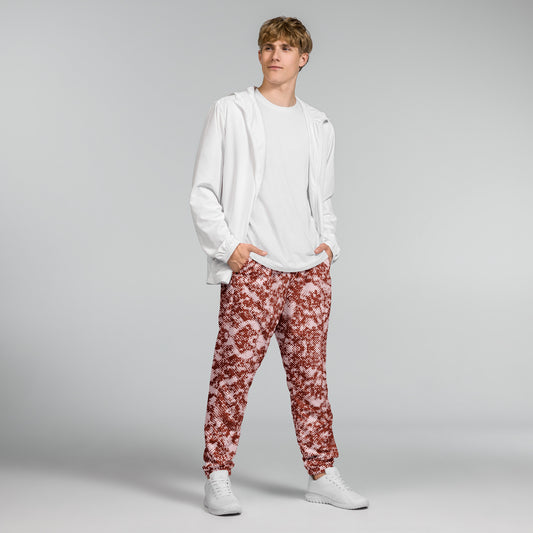 Men's Selago Red Track Pants - Mirfia
