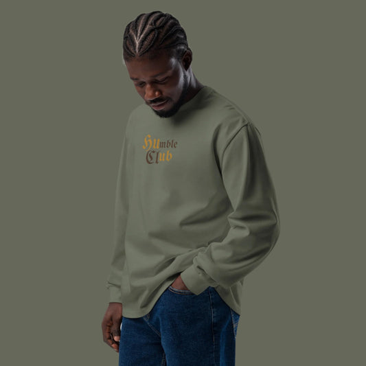 fleece sweatshirt for men cypress green color