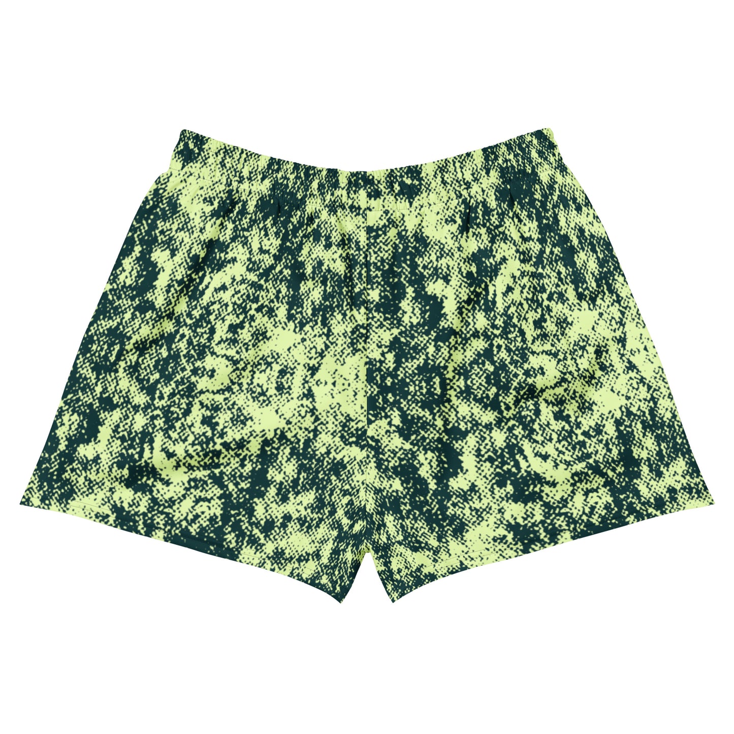 back view of men's gym training shorts in ivy green