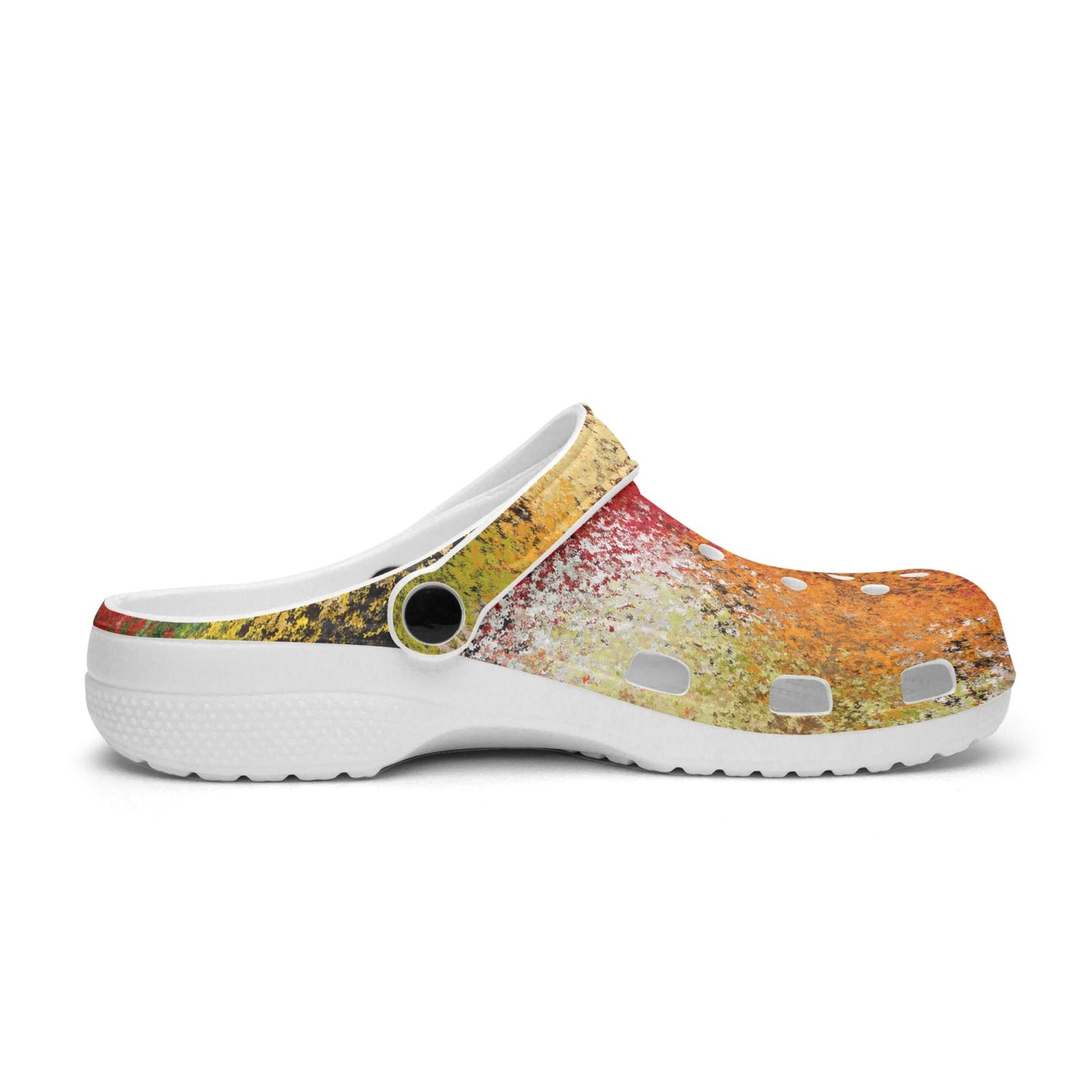 Men's Lightweight Clogs Red Abstract - Mirfia