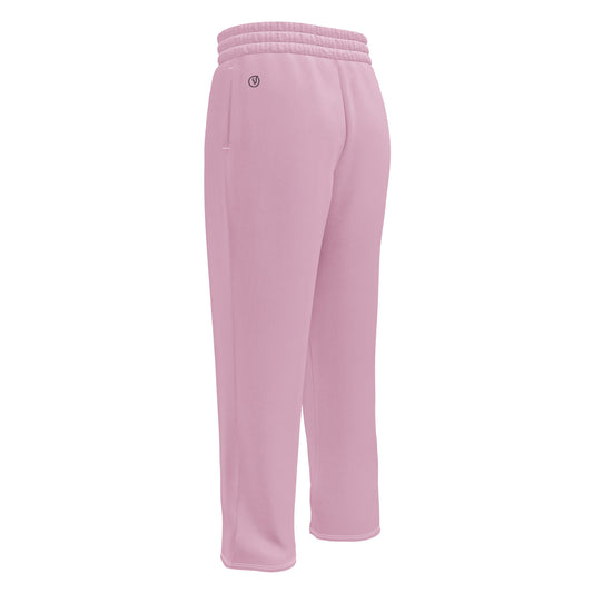 Humble Sportswear™ Pastel Pink Wide - leg Joggers - Mirfia