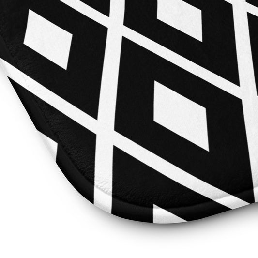 Modern Geometric Memory Foam Bath Mat - Mirfia