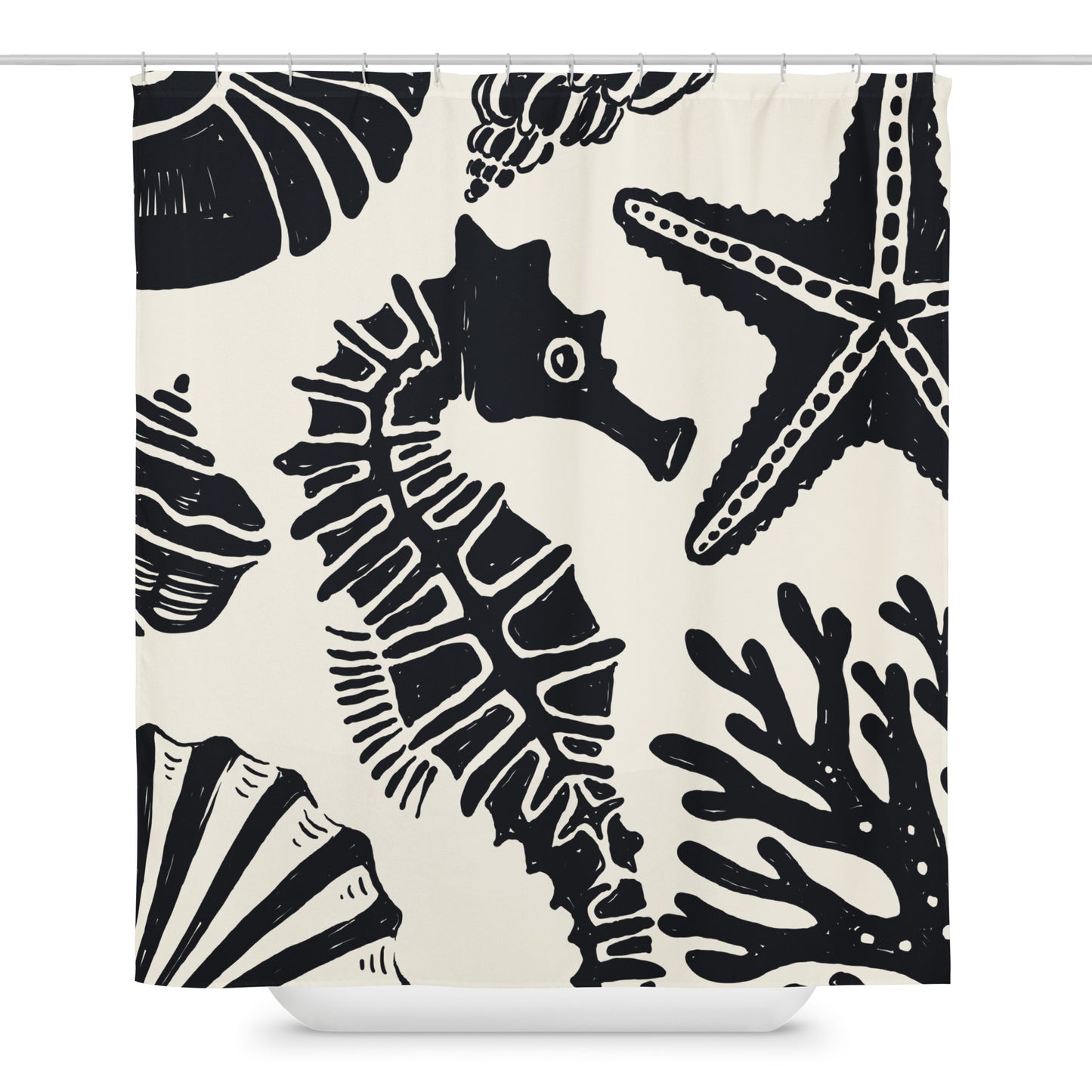 Underwater Ocean Theme Shower Curtain - Mirfia