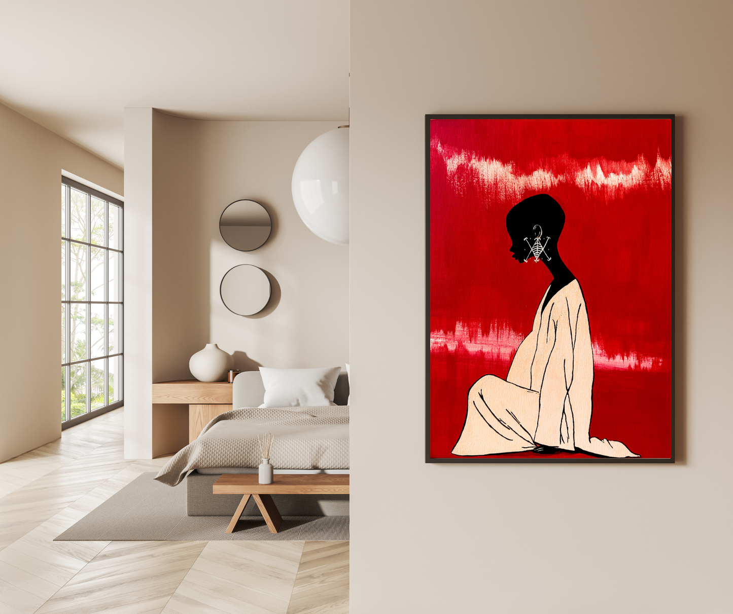 vibrant cultural fine art painting