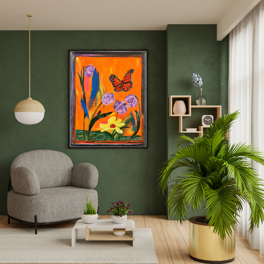 tulip wall art