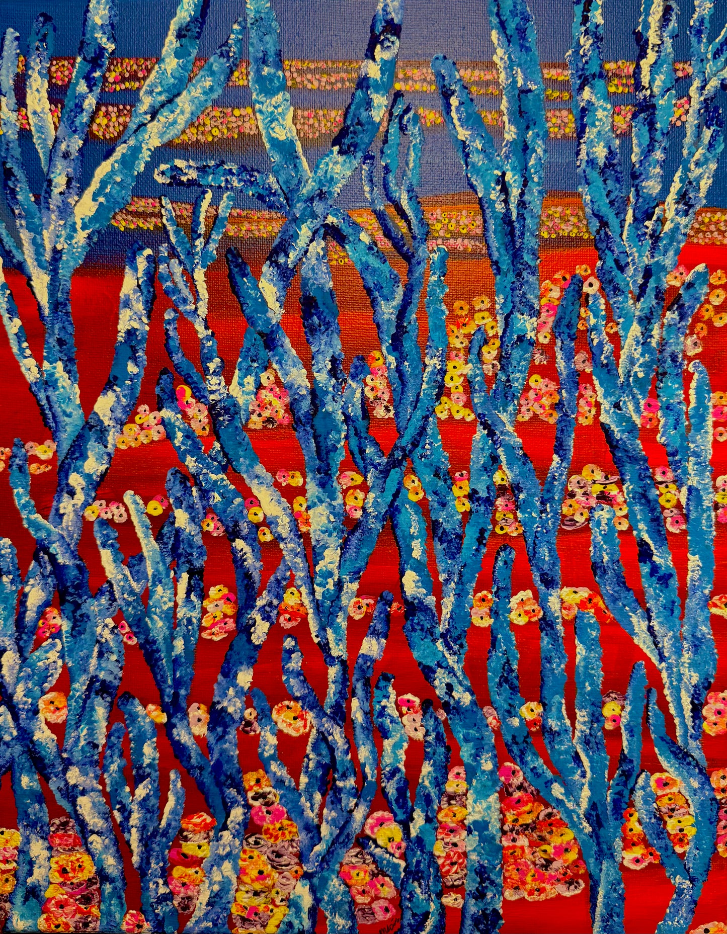 meadow flower fine art painting