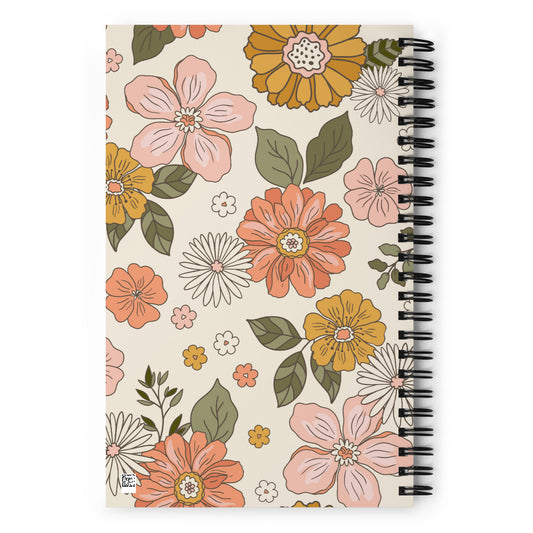 Spiral Floral Notebook - Mirfia