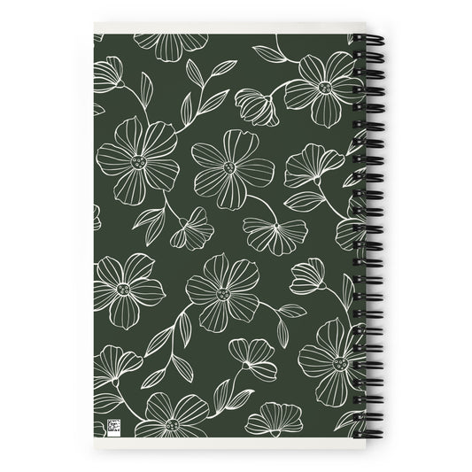 Spiral Floral Notebook - Mirfia