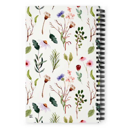 Spiral Floral Notebook - Mirfia