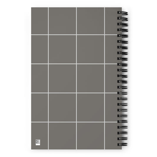 Spiral Gray Notebook - Mirfia