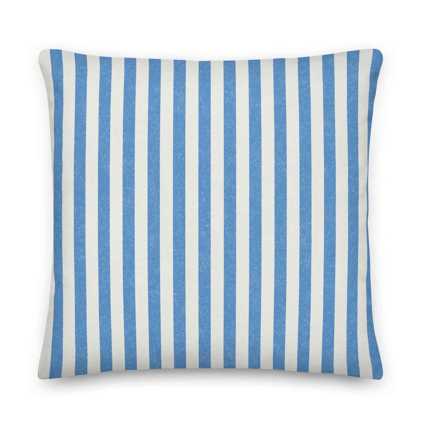 Striped Blue Premium Throw Pillow - Mirfia