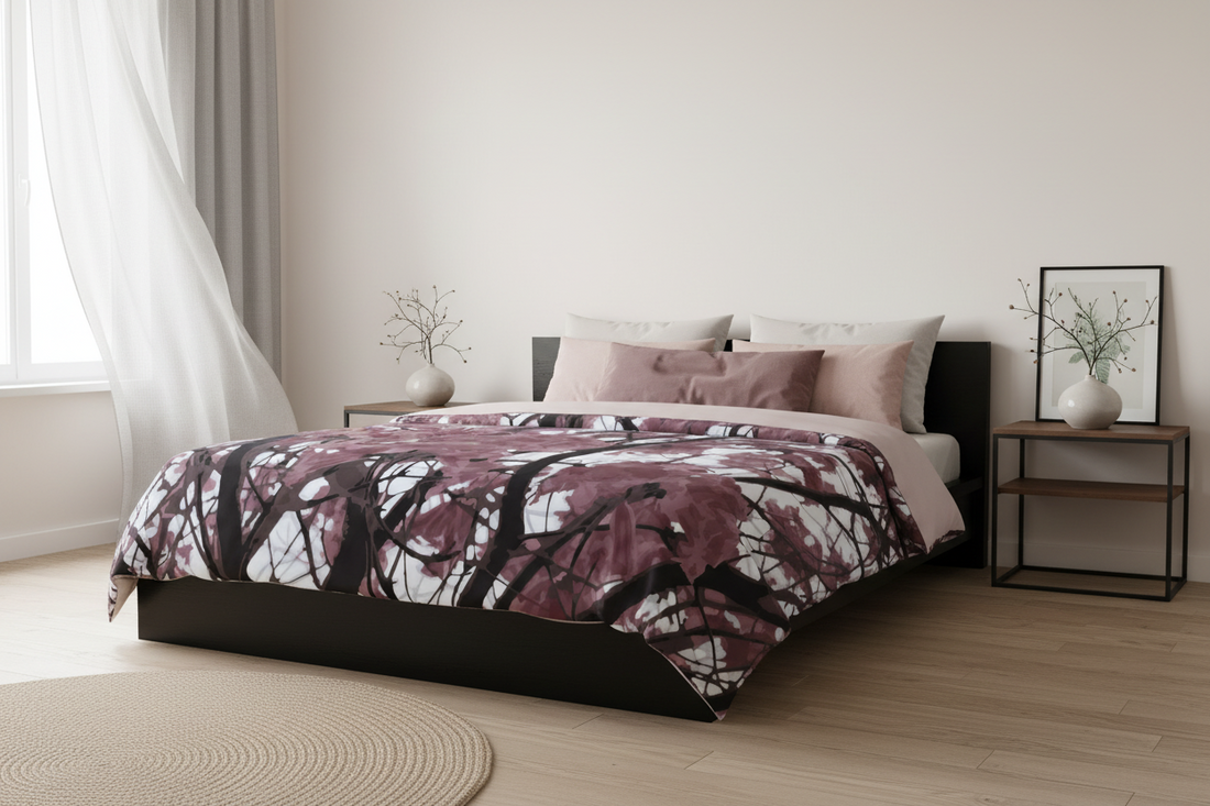 Pink Floral Comforter for Modern Bedroom Decor