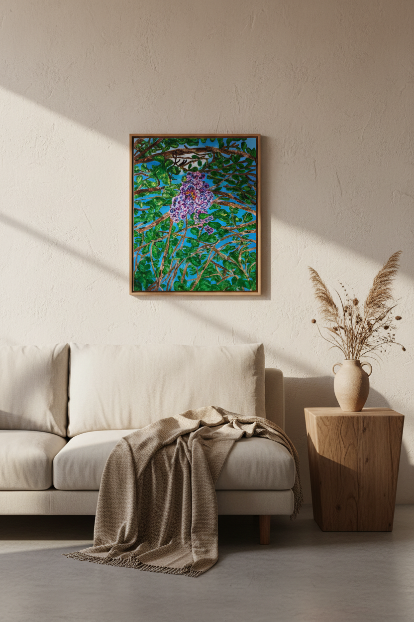 Caterpillar Original Abstract Painting