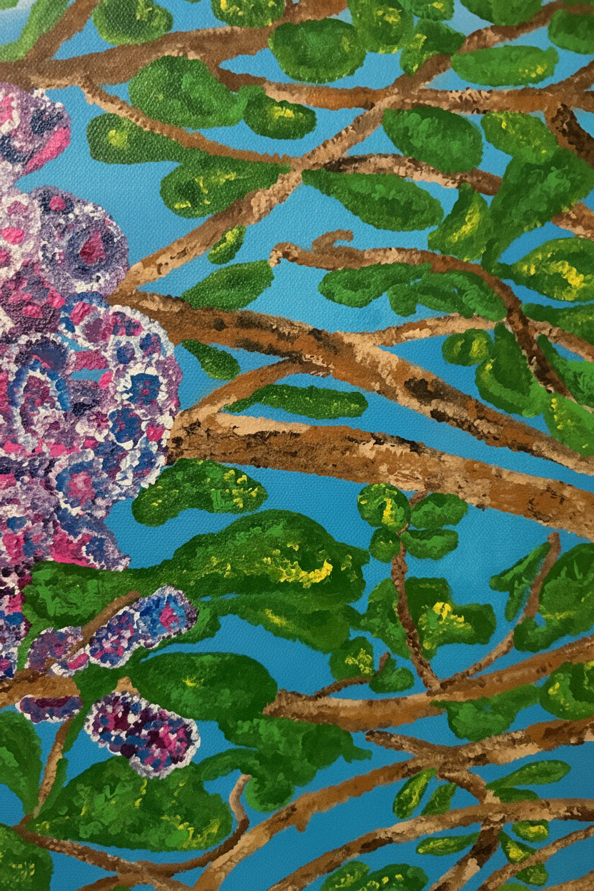 Caterpillar Original Abstract Painting
