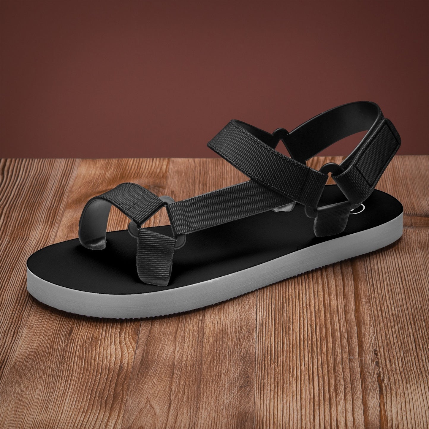 Humble Sportswear, women's black strappy slingback sandals 