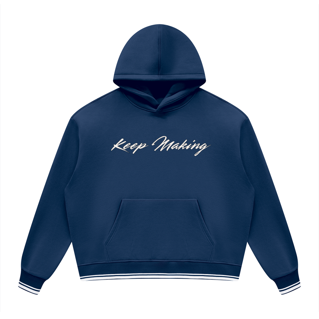 Oversized Color Block Hoodie
