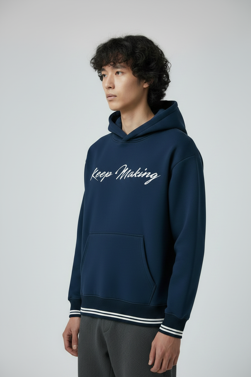 Oversized Color Block Hoodie