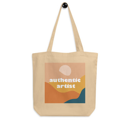 organic cotton abstract tote bag, Mireille Fine Art 