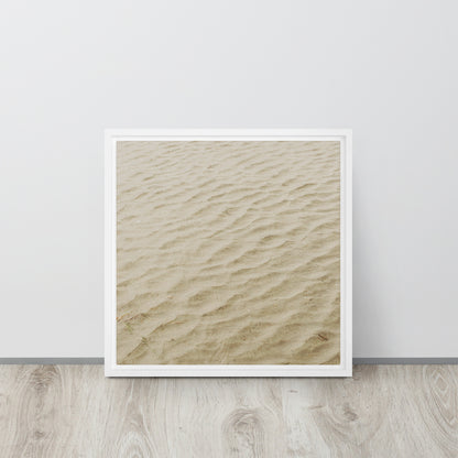 Beach Sands Framed Canvas Print Mireille Fine Art