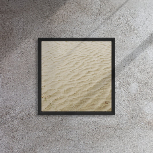 Beach Sands Framed Canvas Print Mireille Fine Art