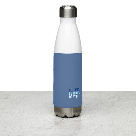 Mireille Fine Art, stainless steel water bottle, blue, leak proof, 17 oz 