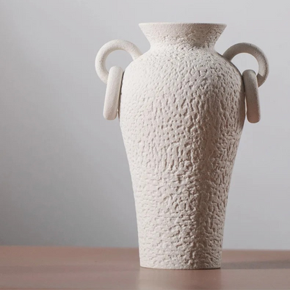 Greek styled amphora vintage ceramic vase 