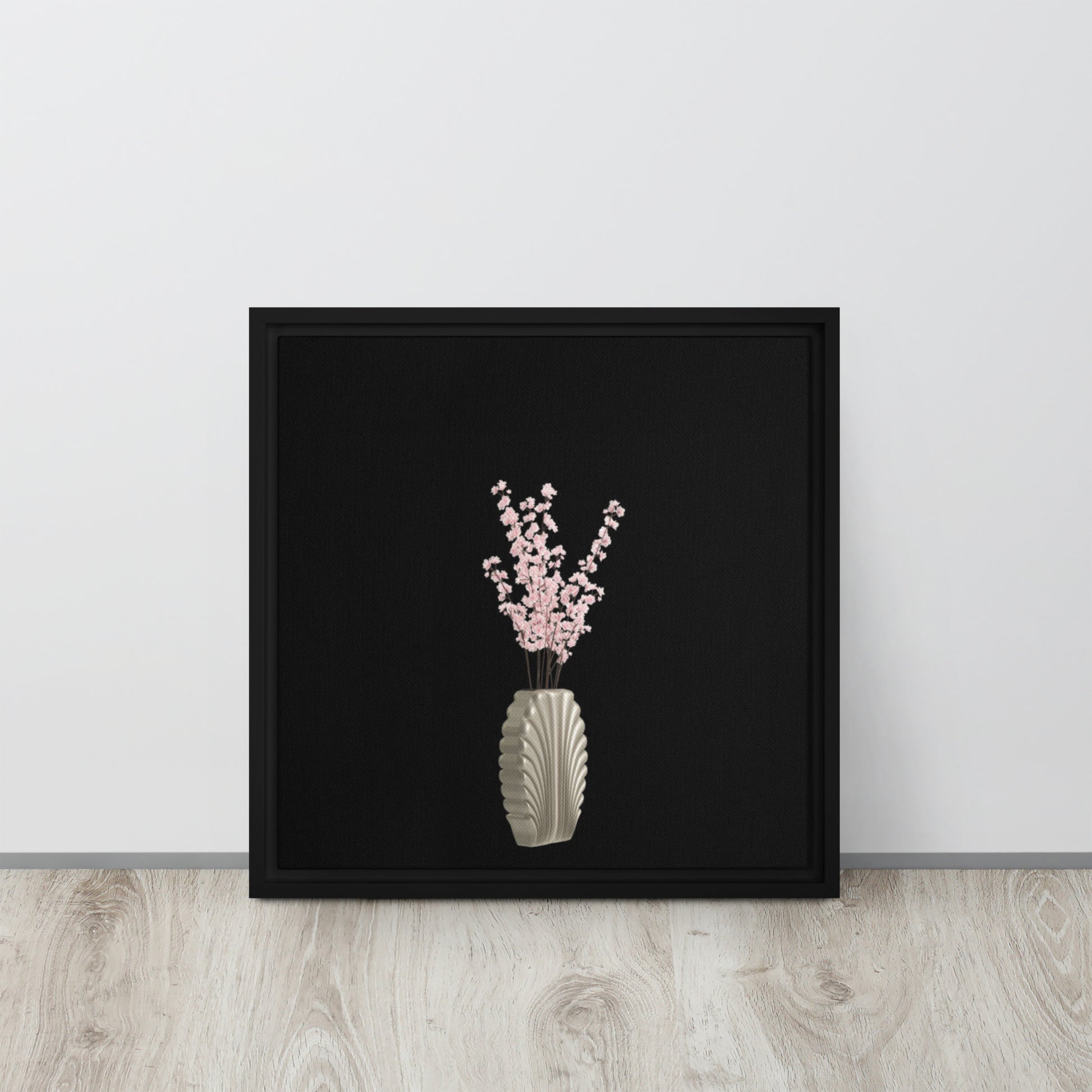 Mireille Fine Art, flower canvas wall art, japanese cherry blossom canvas print framed artwork 