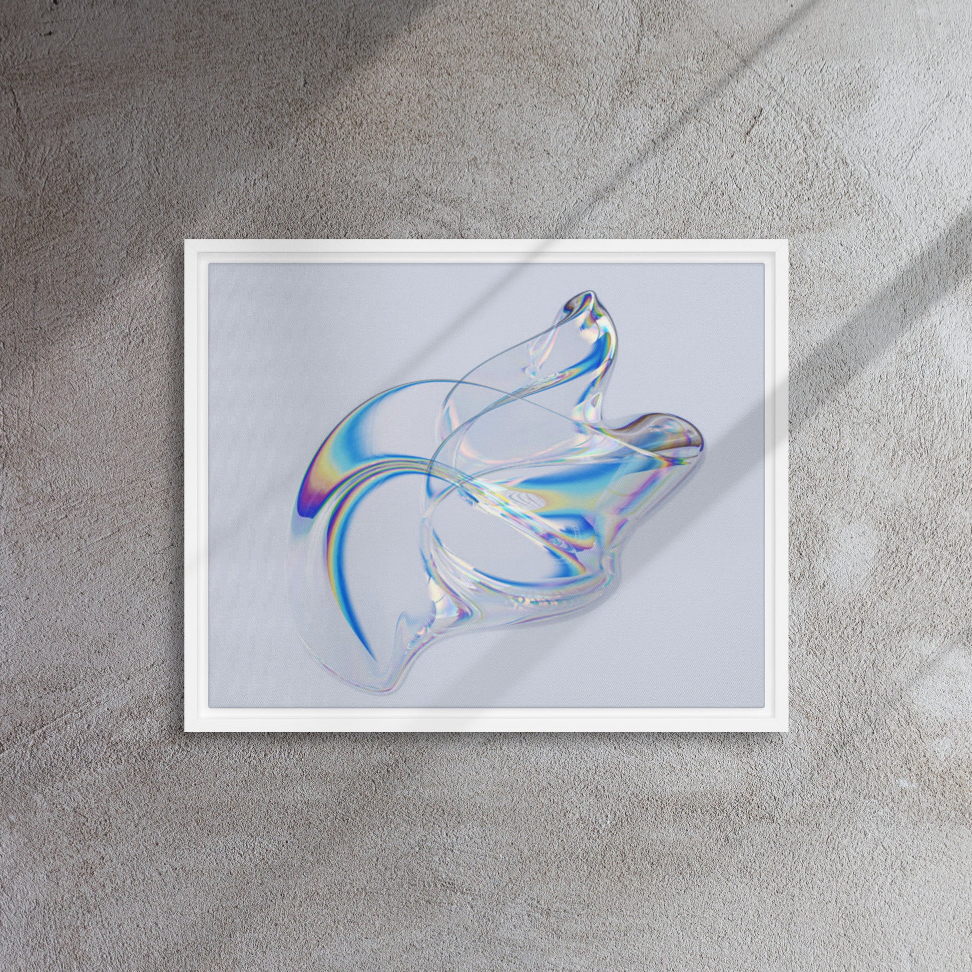 Crystal Clear Framed Canvas Print - Mireille Fine Art