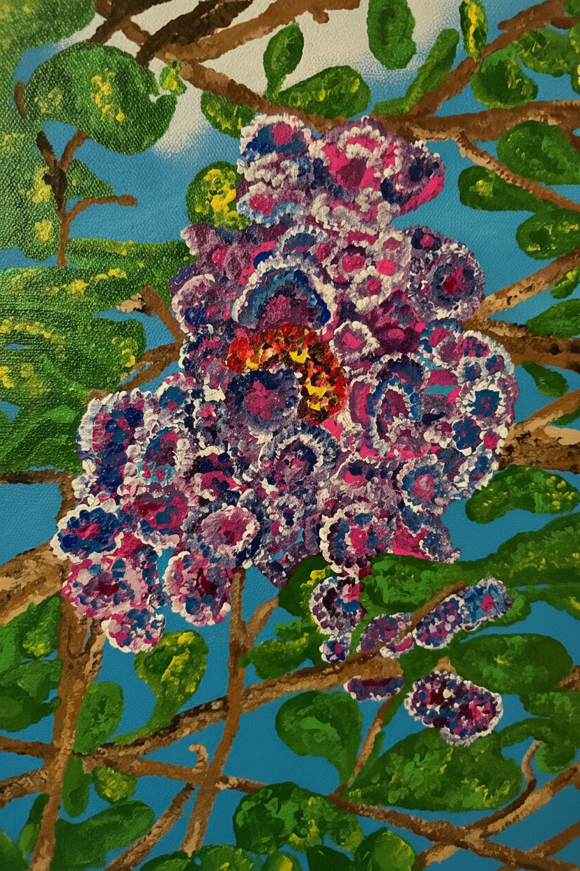 Caterpillar Original Abstract Painting