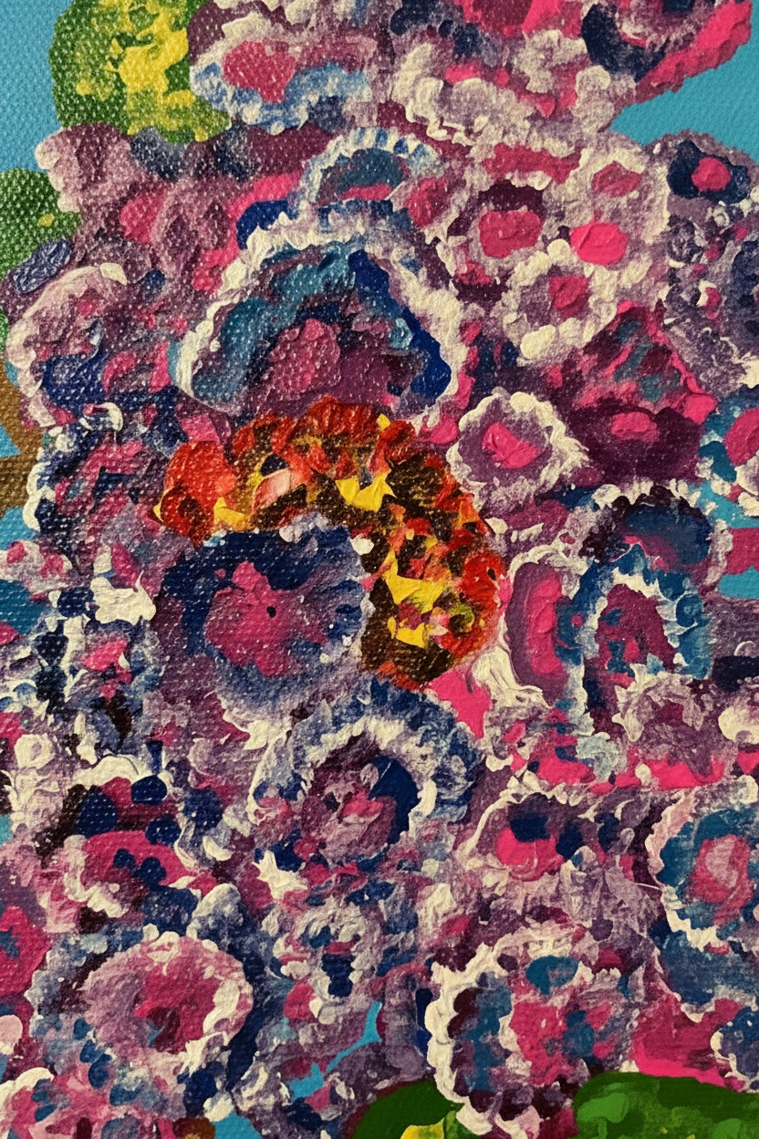 Caterpillar Original Abstract Painting