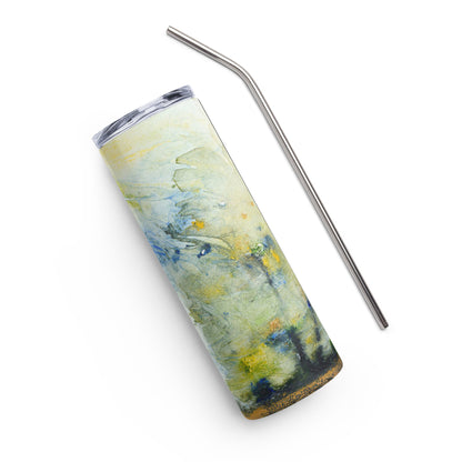 Edgy Watercolor Stainless Steel Tumbler Mireille Fine Art