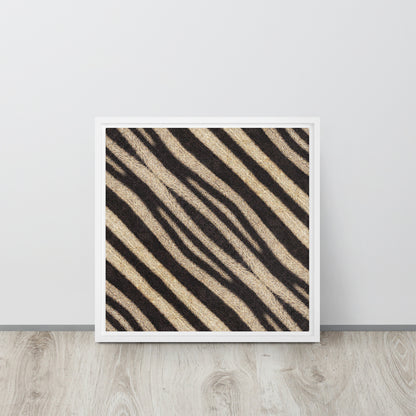 Mireille Fine Art, Zebra artwork canvas print, zebra wall art with frame