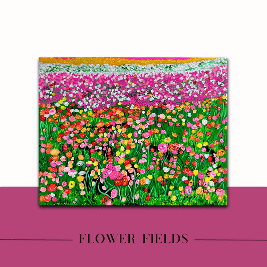 Flower Fields Fine Art Painting - Mireille Fine Art
