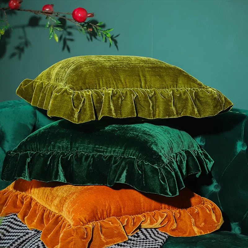 Mireille Fine Art, throw pillow cover velvet pillow cases