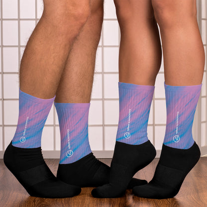 Humble Sportswear, women and men’s socks, unisex socks, sublimated crew socks