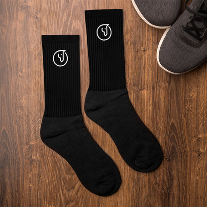 Humble Sportswear, black socks, black foot socks, crew socks, unisex socks