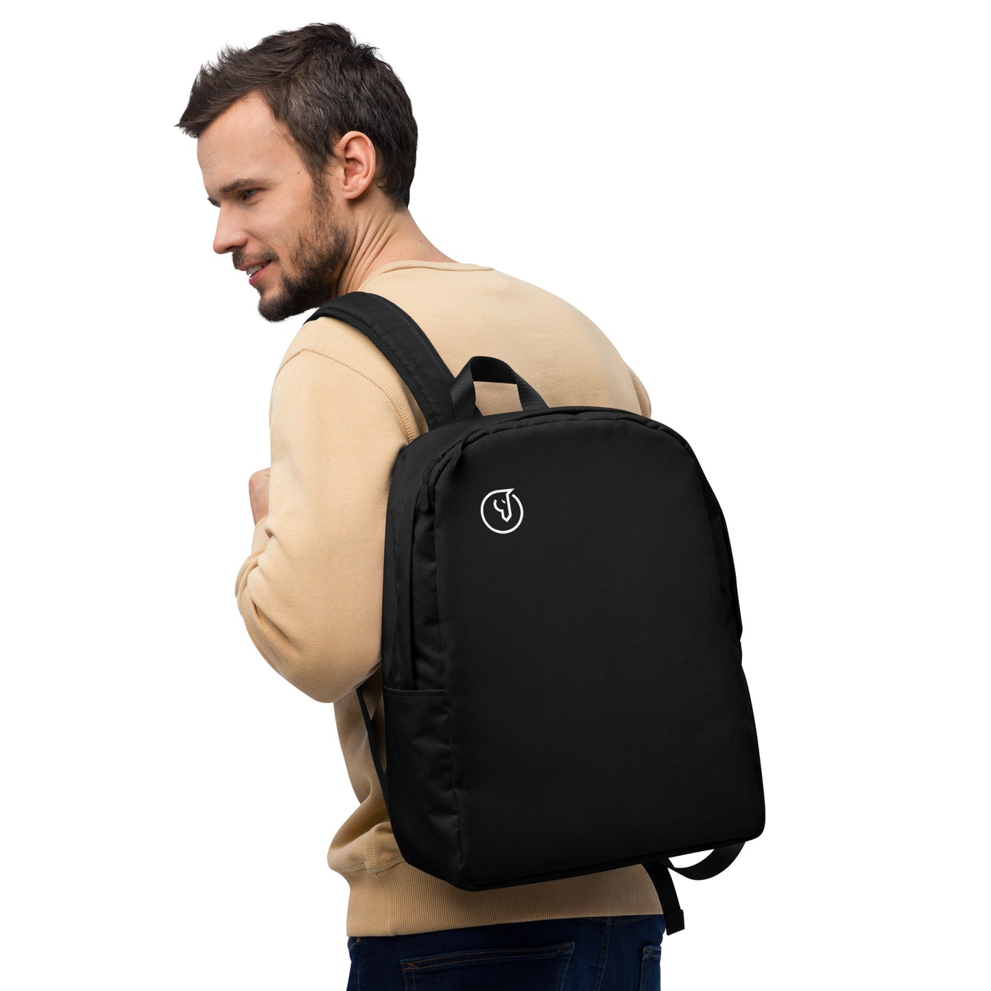 Humble Sportswear™ Black Travel Backpack - Mireille Fine Art