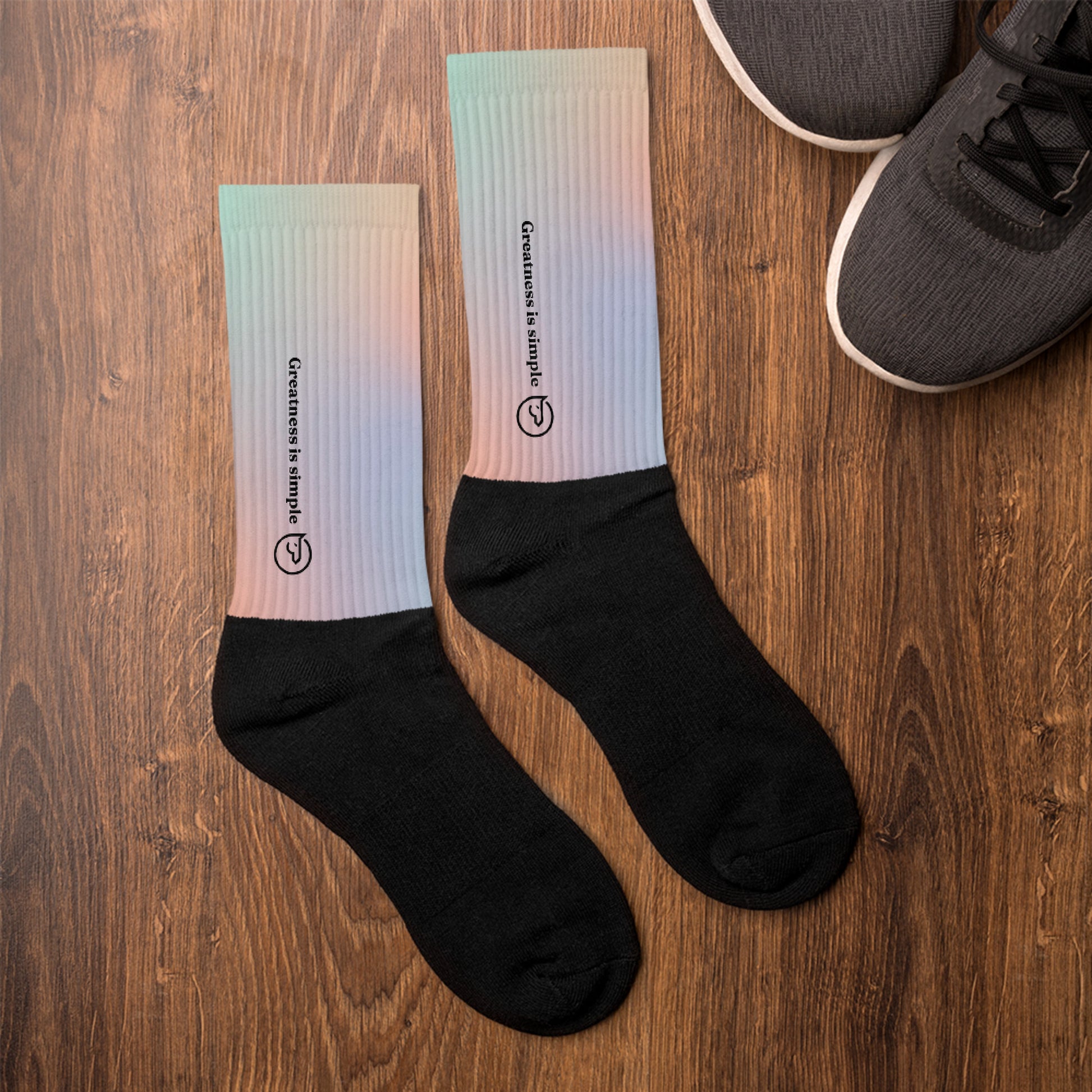 Humble Sportswear, women and men’s socks, unisex socks, sublimated crew socks