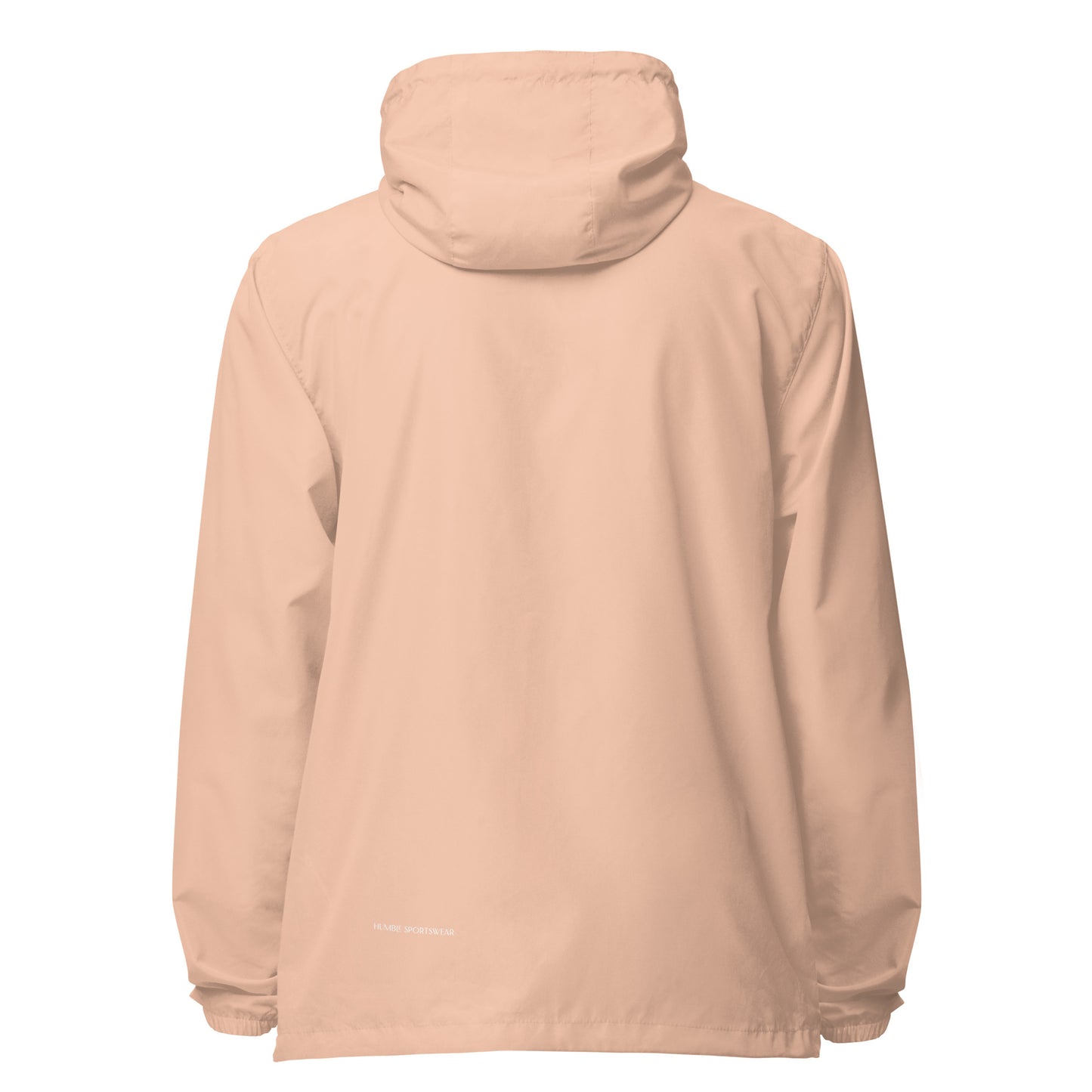 Humble Sportswear, men's wind and rain hooded windbreaker jacket peach