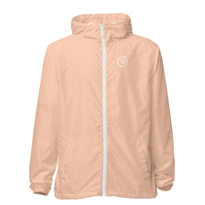 Humble Sportswear, men's wind and rain hooded windbreaker jacket peach